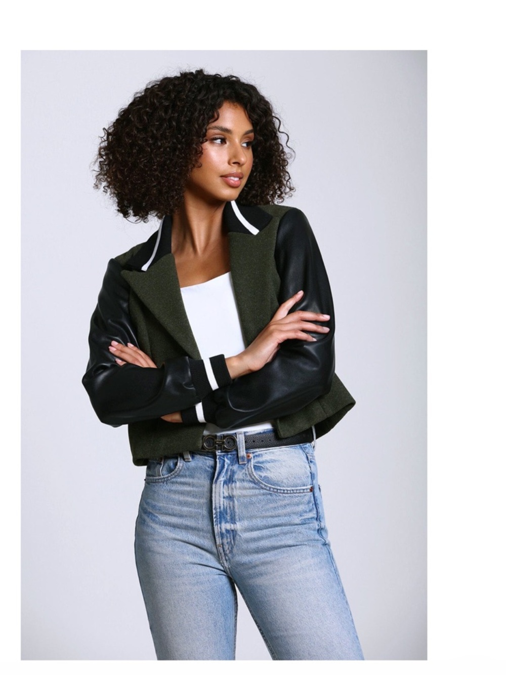 7 for all mankind varsity jacket in new condition.